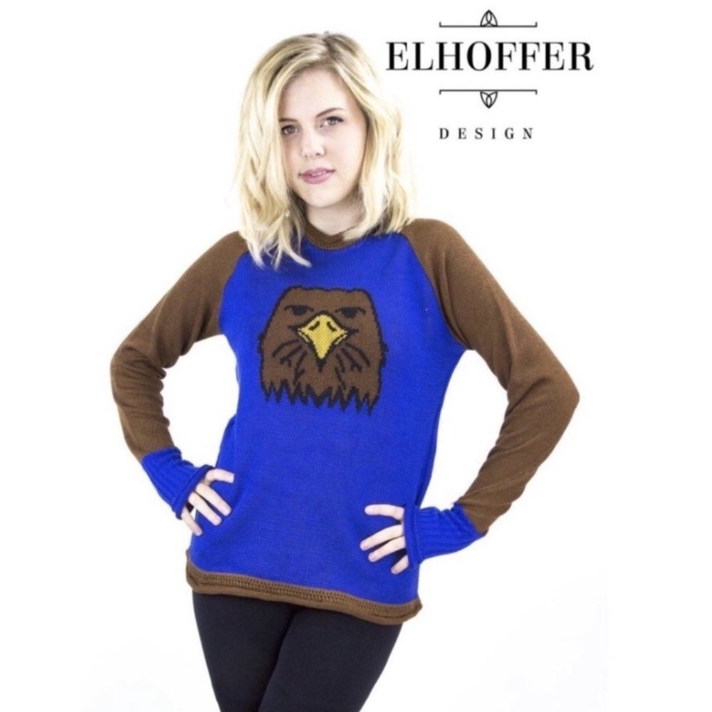 Elhoffer Design Retired Eagle Sweater Unisex‎ Small Ravenclaw Harry Potter Inspo